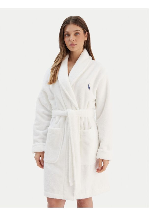 Polo Ralph Lauren Szlafrok 4P0396 Biały. Typ kołnierza: polo. Kolor: biały. Materiał: bawełna