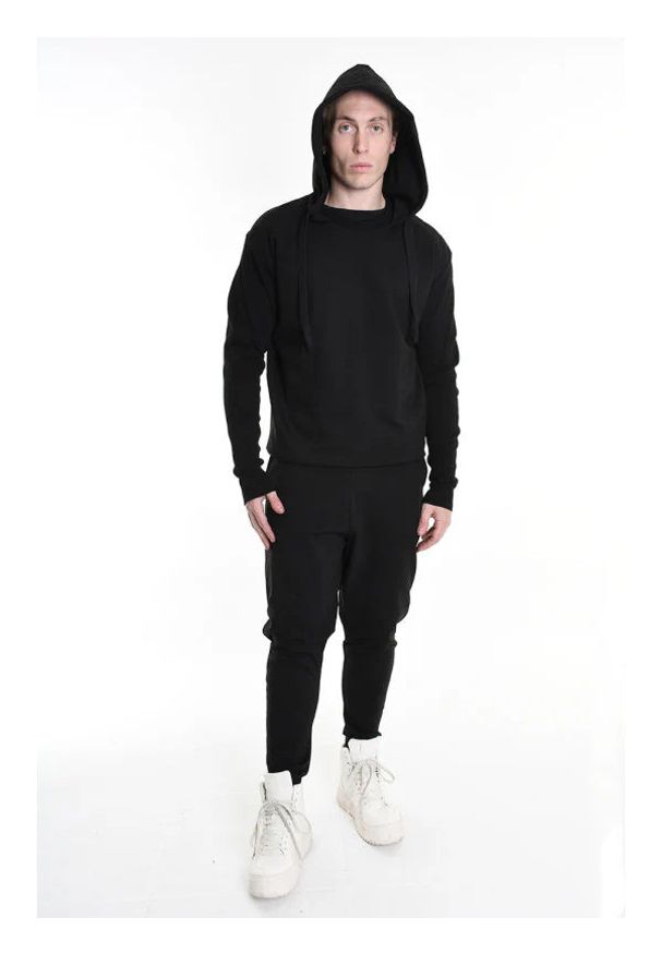 La Haine Inside Us Bluza | 3M M1167 | Mężczyzna | Czarny. Typ kołnierza: kaptur. Kolor: czarny. Materiał: poliamid, wiskoza, elastan. Styl: sportowy