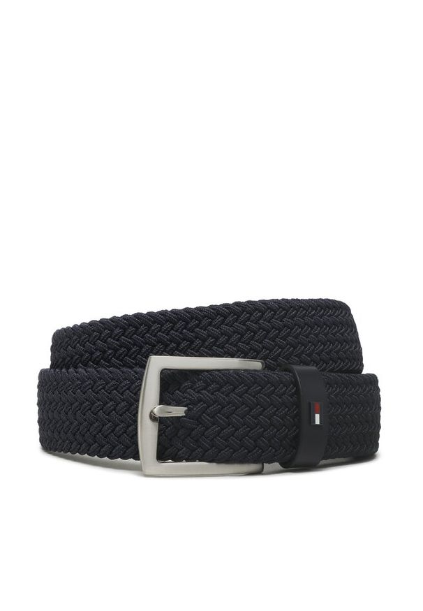 TOMMY HILFIGER - Pasek Męski Tommy Hilfiger. Kolor: niebieski