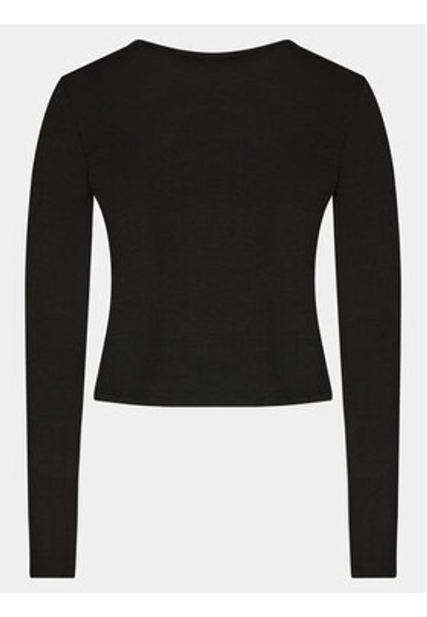 Gina Tricot Kardigan 22994 Czarny Regular Fit. Kolor: czarny. Materiał: syntetyk