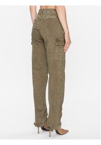 Guess Spodnie materiałowe W3YB20 WEDY4 Khaki Loose Fit. Kolor: brązowy. Materiał: materiał, bawełna #2