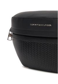 TOMMY HILFIGER - Tommy Hilfiger Saszetka nerka Th Woven Bum Bag AM0AM13634 Czarny. Kolor: czarny. Materiał: skóra #5