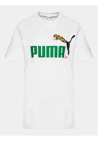 Puma T-Shirt Classics No.1 Logo Celebration 622182 Biały Regular Fit. Kolor: biały. Materiał: bawełna #7