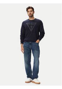 Guess Bluza M6YQ37 K4103 Granatowy Slim Fit. Kolor: niebieski. Materiał: bawełna #5
