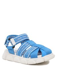 Sandały Calvin Klein Jeans Sandal V1B2-80608-0034 S Royal 801. Kolor: niebieski. Materiał: materiał