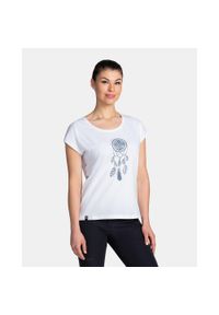 Bawełniana koszulka damska Kilpi ROANE-W. Kolor: biały. Materiał: bawełna