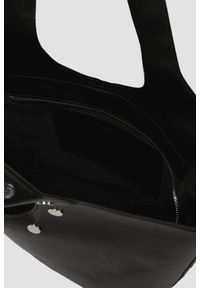 Karl Lagerfeld - KARL LAGERFELD Czarna shopperka Rocky Marais. Kolor: czarny. Wzór: aplikacja. Styl: casual, elegancki #6