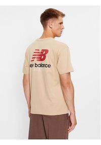 New Balance T-Shirt Athletics Remastered Graphic Cotton Jersey Short Sleeve T-shirt MT31504 Brązowy Regular Fit. Kolor: brązowy. Materiał: bawełna #5