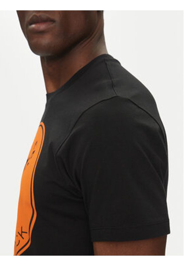Save The Duck T-Shirt DT0825M BESY20 Czarny Regular Fit. Kolor: czarny. Materiał: bawełna