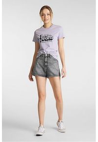 Lee - LEE Thelma Short DAMSKIE SHORTY JEANSOWE GREY SARANDON L37BGFZN. Materiał: jeans