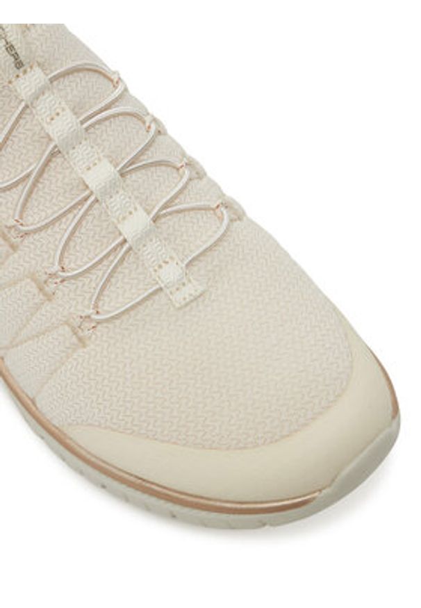 skechers - Skechers Sneakersy Virtue-Glow 104426/NTGD Beżowy. Kolor: beżowy. Materiał: materiał