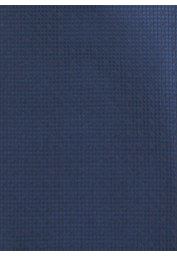 Krawat Męski - Angelo di Monti - Granatowy. Kolor: niebieski. Materiał: tkanina. Styl: elegancki, wizytowy