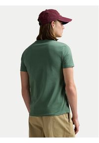 Polo Ralph Lauren T-Shirt 710671438432 Zielony Custom Slim Fit. Typ kołnierza: polo. Kolor: zielony. Materiał: bawełna #5