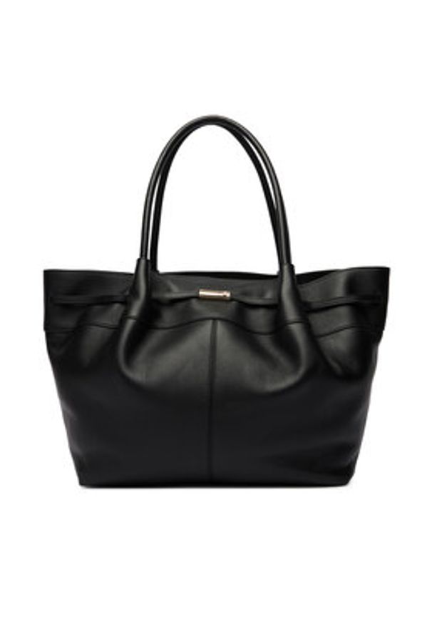 BOSS Torebka Helya Tote 50557977 Czarny. Kolor: czarny. Materiał: skórzane
