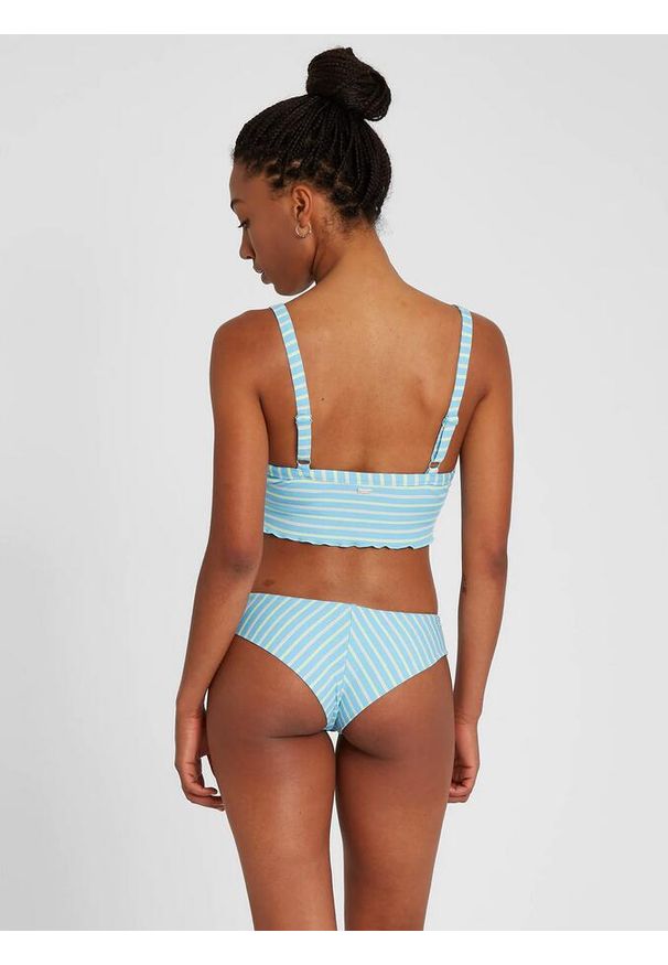 Dół kostiumu kąpielowego Volcom Next In Line Cheekini. Kolor: niebieski