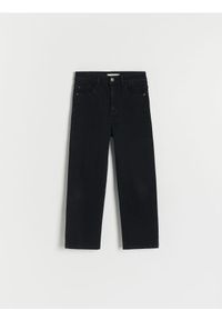 Reserved - Elastyczne jeansy straight - czarny. Kolor: czarny