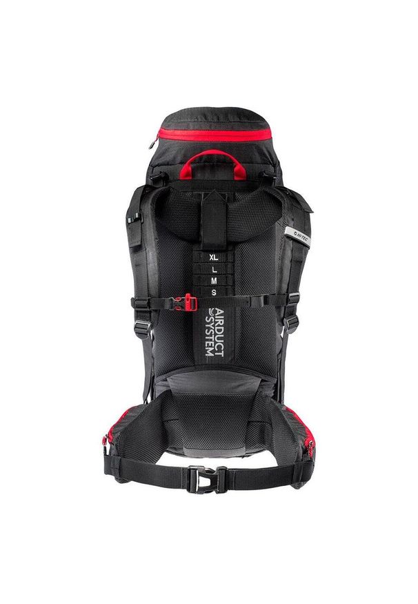 Hi-tec - Plecak Turystyczny Rock 75L. Kolor: czerwony, wielokolorowy, czarny. Styl: rockowy