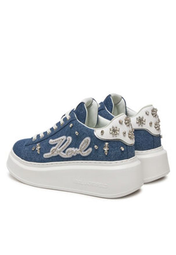 Karl Lagerfeld - KARL LAGERFELD Sneakersy Ankapri KL63526 Niebieski. Kolor: niebieski. Materiał: materiał