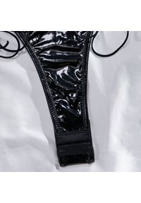 Intica - Body z ozdobnymi sznurkami na wieczorne wyjścia Marin. Kolor: czarny. Materiał: materiał #2