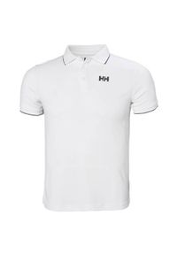 Koszulka sportowa męska Helly Hansen 34068001. Typ kołnierza: polo. Kolor: biały. Styl: sportowy #1