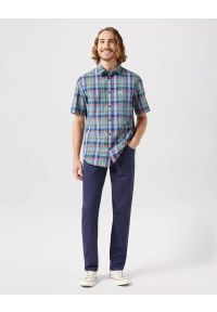 Wrangler - WRANGLER GREENSBORO MĘSKIE SPODNIE MATERIAŁOWE CHINO CHINOSY DARK NAVY 112350802. Materiał: materiał #3