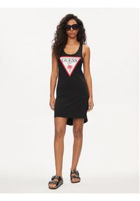 Guess Sukienka letnia E3GP03 JA914 Czarny Regular Fit. Kolor: czarny. Materiał: bawełna. Sezon: lato #3