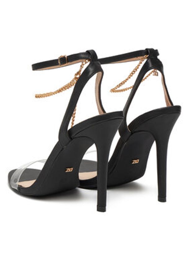 DeeZee Sandały RK0412-2 Czarny. Kolor: czarny. Materiał: skóra