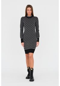 Guess - GUESS Czarna damska sukienka, Rozmiar M. Okazja: na co dzień. Kolor: czarny. Styl: casual