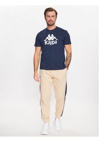Kappa T-Shirt 303910 Granatowy Regular Fit. Kolor: niebieski. Materiał: bawełna #4