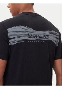 Napapijri T-Shirt S-Back Graphic NP0A88SU Czarny Regular Fit. Kolor: czarny. Materiał: bawełna #5