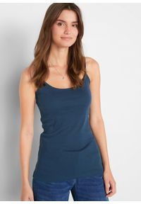 bonprix - Bawełniany top na cienkich ramiączkach (3 szt.). Kolor: różowy. Materiał: bawełna. Długość rękawa: na ramiączkach #3