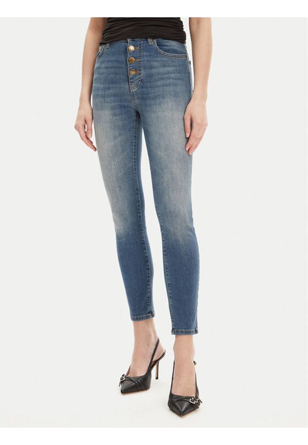 Pinko - PINKO Jeansy New Susan 105330 A2DQ Niebieski Skinny Fit. Kolor: niebieski
