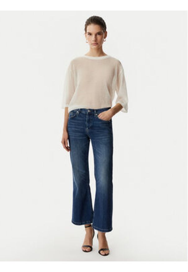 JOOP! Sweter 262Kn58Killa 30102943 Kremowy Relaxed Fit. Kolor: kremowy. Materiał: syntetyk