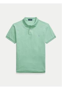 Polo Ralph Lauren Polo 710536856451 Zielony Slim Fit. Typ kołnierza: polo. Kolor: zielony. Materiał: bawełna #4