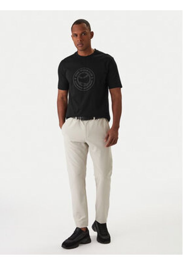 BOSS T-Shirt Join Logo 50553648 Czarny Regular Fit. Kolor: czarny. Materiał: bawełna