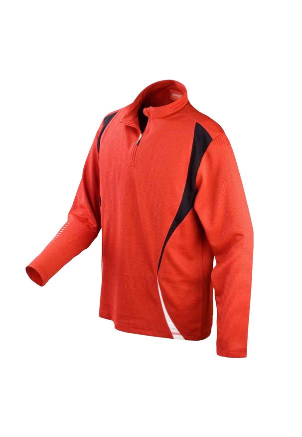 SPIRO - Top Treningowy Dla Kobiet. Kolor: czerwony, czarny, wielokolorowy, biały