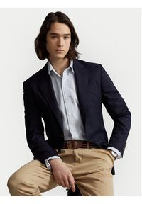 Polo Ralph Lauren Koszula 710792041004 Błękitny Custom Fit. Typ kołnierza: polo. Kolor: niebieski. Materiał: bawełna #2