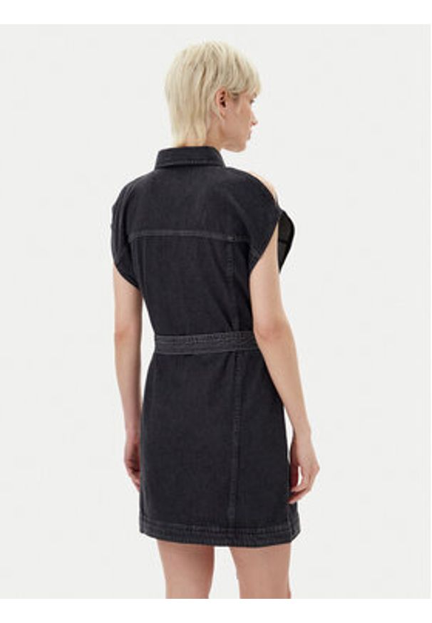 Karl Lagerfeld Jeans Sukienka jeansowa A2W13023 Szary Regular Fit. Kolor: szary. Materiał: bawełna