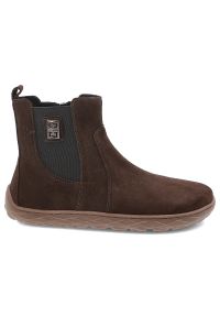 Czekoladowe Botki Armodo Wygodne Buty Damskie Barefoot. Okazja: na co dzień. Kolor: brązowy. Materiał: welur. Sezon: zima, jesień. Styl: casual #4