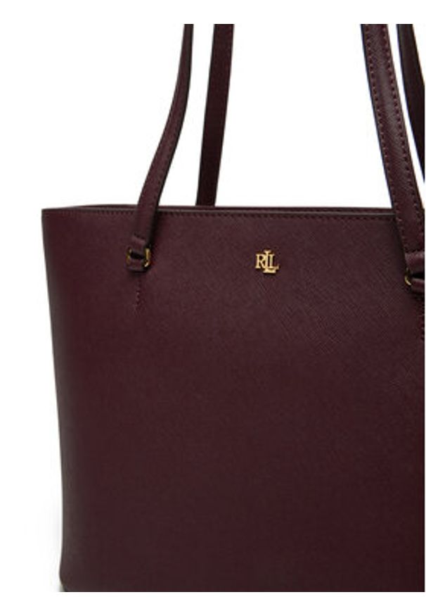 Lauren Ralph Lauren - LAUREN RALPH LAUREN Torebka 431924351014 Bordowy. Kolor: czerwony. Materiał: skórzane