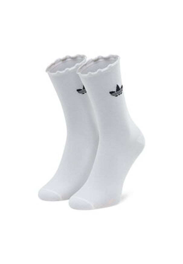 Adidas - adidas Zestaw 2 par wysokich skarpet unisex Ruffle Crw 2Pp HC9532 Czarny. Kolor: czarny. Materiał: materiał