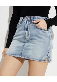 ONETEASPOON - Jeansowa spódnica mini Hendrixe 2020. Kolor: niebieski. Materiał: jeans