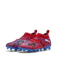 Puma - Młodzieżowe buty piłkarskie FUTURE 8 MATCH PLAYMAKERS FG/AG PUMA. Kolor: czerwony, niebieski, wielokolorowy, czarny. Sport: piłka nożna