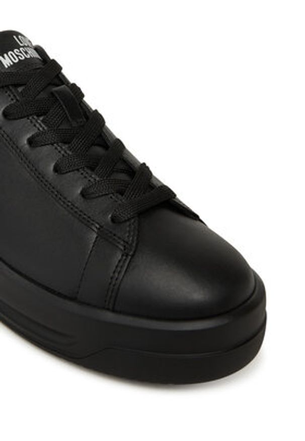 Love Moschino - LOVE MOSCHINO Sneakersy JA15305G0NIAL00A Czarny. Kolor: czarny. Materiał: skóra