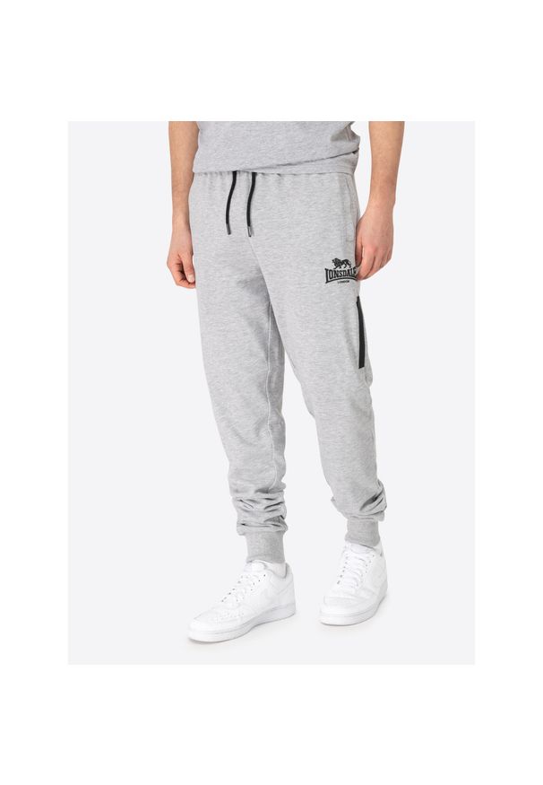 Spodnie do biegania Lonsdale Grinstead. Kolor: wielokolorowy, szary, czarny. Materiał: dresówka