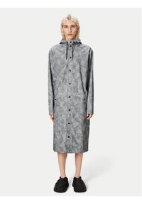 Rains Kurtka przeciwdeszczowa Longer Jacket W3 18360 Szary Regular Fit. Kolor: szary. Materiał: syntetyk