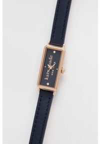 Kate Spade zegarek damski kolor różowy. Kolor: różowy. Materiał: skóra, materiał #6