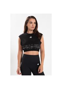 GORILLA WEAR - Albion Duże rozmiary Crop Top - Czarny. Kolor: czarny. Sport: fitness