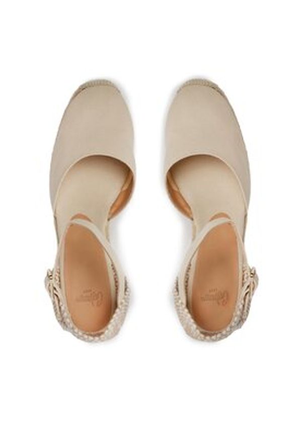 Castañer Espadryle Carol/8ED/001 20975-203 Beżowy. Kolor: beżowy. Materiał: materiał