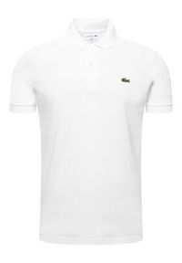 Lacoste Polo PH4012 Biały Slim Fit. Typ kołnierza: polo. Kolor: biały. Materiał: bawełna #5